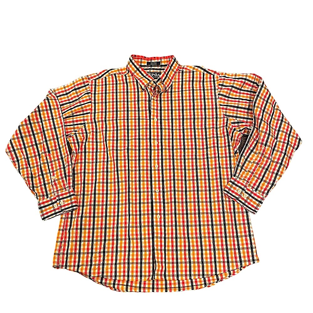 PGA Authentic Plaid Button Down E&E Pro-Am Size XL